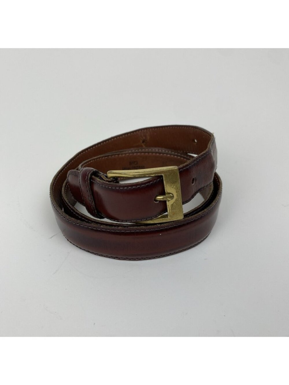Dooney & Bourke Brown Leather Dress Belt Size 90/35 USA Made